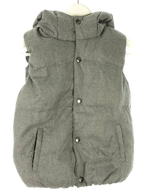 エムピーエス Mps キッズ ダウン ベスト フード付き 130 ライトグレー系 上着 アウター 男の子 女の子 子供服 キッズ 051 ベクトルパーク