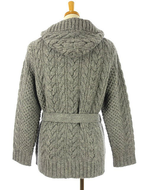 バーバリー ロンドン BURBERRY LONDON ケーブル ニット フード付き  