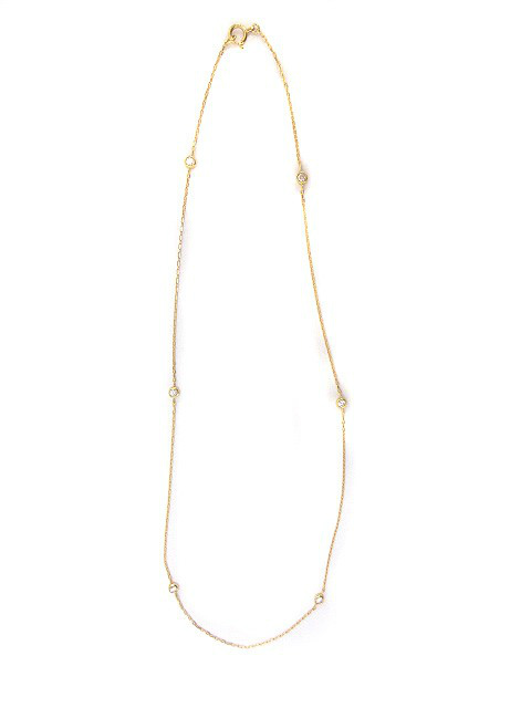 K18 ダイヤモンド ネックレス ペンダント 6石 18金 イエローゴールド アクセサリー ジュエリー レディース 051 ベクトルパーク