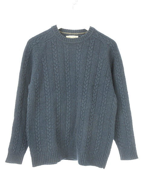 アバハウス Abahouse Ecru エクリュ ニット セーター 長袖 トップス プルオーバー 2 ネイビー メンズ 051 ベクトルパーク