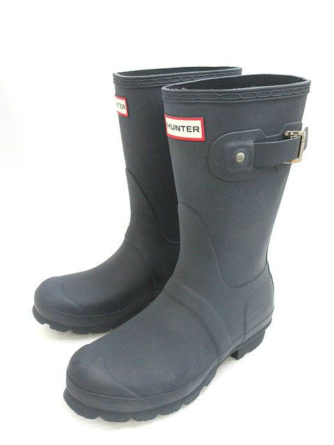 ハンター Hunter Original Short オリジナル ショート レインブーツ Us5 ネイビー 長靴 シューズ レディース 051 ベクトルパーク