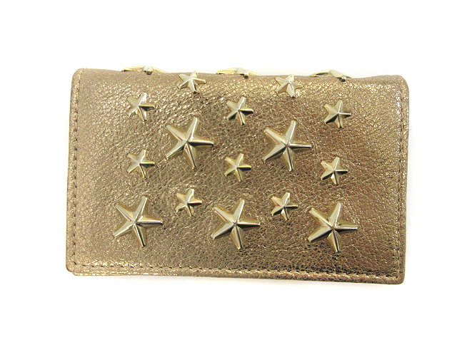 ジミーチュウ Jimmy Choo 星スタッズ カードケース 名刺入れ レザー 本革 スター ゴールド メンズ レディース 051 ベクトルパーク ジミーチュウ Jimmy Choo 星スタッズ カードケース 名刺入れ レザー 本革 スター ゴールド メンズ レディース 051 ベクトルパーク