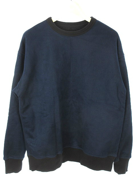 ニコアンド Niko And スウェット トレーナー 3 ネイビー ブラック系 長袖 トップス メンズ 051 ベクトルパーク