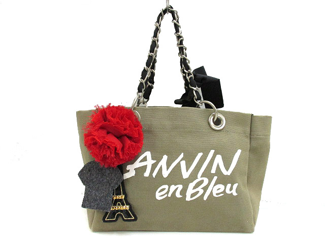 ランバンオンブルー Lanvin En Bleu ミニ トートバッグ ハンド Bag カバン 手提げ鞄 カーキグリーン系 レディース 051 ベクトルパーク ランバンオンブルー Lanvin En Bleu ミニ トートバッグ ハンド Bag カバン 手提げ鞄 カーキグリーン系 レディース 051 ベクトルパーク