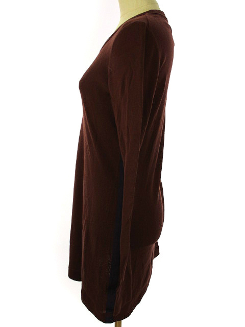 センソユニコ Jnby ウール混 ニット チュニック ミニワンピース 38 ブラウン系 長袖 膝丈 レディース 051 ベクトルパーク