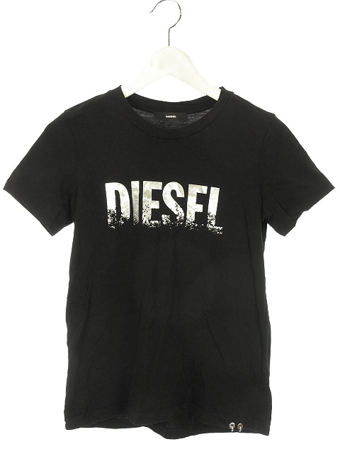 ディーゼル DIESEL メタリック ロゴ プリント Tシャツ XS 2019SS 