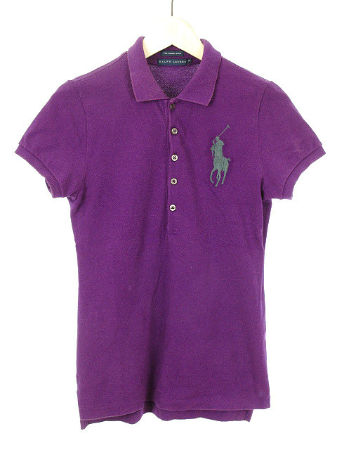 ラルフローレン RALPH LAUREN ポロシャツ ビッグポニー M パープル 紫 