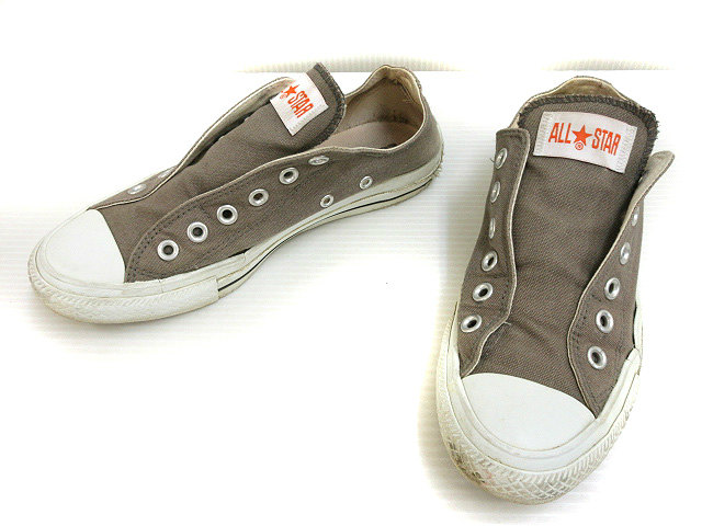 コンバース Converse All Star スリップ スニーカー スリッポン 24 5 グレージュ系 シューズ 靴 レディース 051 ベクトルパーク