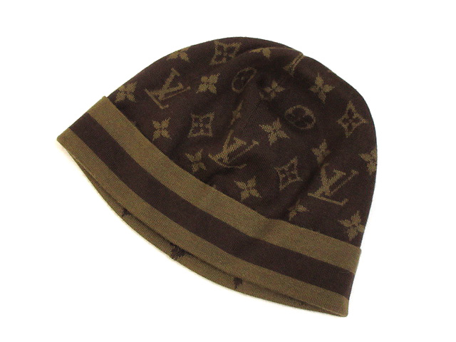 ルイヴィトン LOUIS VUITTON モノグラム ニット キャップ カシミヤ  