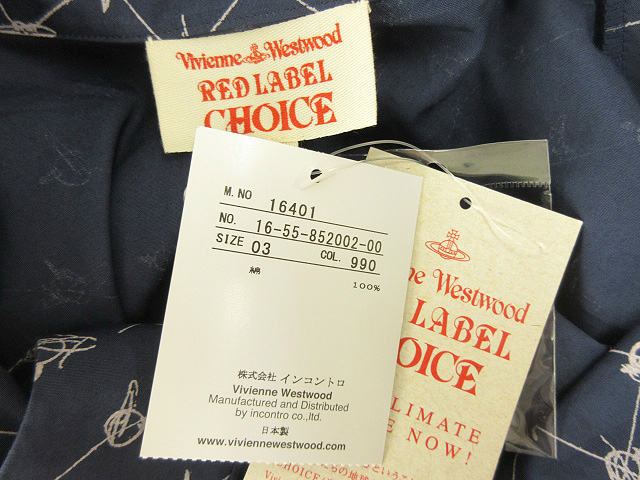 未使用品 ヴィヴィアンウエストウッド Vivienne Westwood RED LABEL 