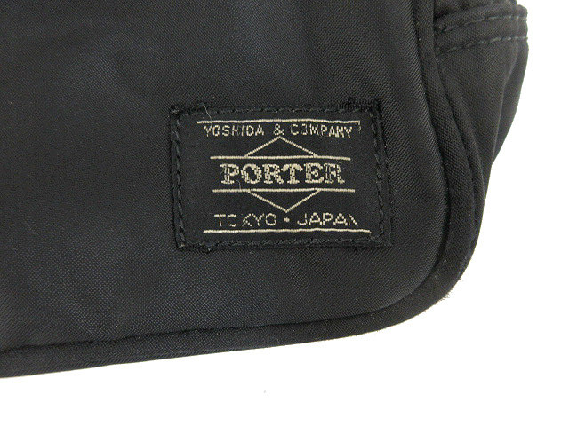 【美品】PORTER ポーター ミニボストンバッグ 黒 ブラック 軽量 ロゴ ポーター PORTER ポーター タンゴブラック ボストンバッグ(S