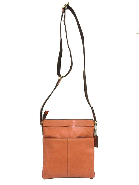 コーチ Coach ブリーカー スカウト バッグ ショルダー バッグ レザー 本革 茶色 ブラウン Bag カバン 鞄 メンズ 051 202111050699 ベクトルパーク