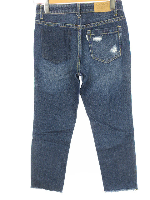 ココディール Coco Deal デニム パンツ ジーンズ ダメージ加工 1 ブルー系 ボトムス レディース 051 ベクトルパーク