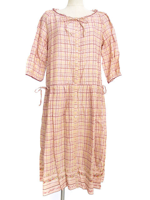 特別価格 ワンピース(スカーフ付き) HOUSE PINK - ロングワンピース