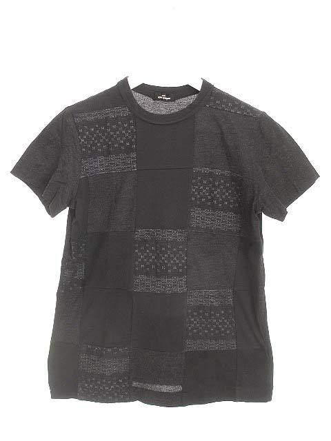 トリココムデギャルソン tricot COMME des GARCONS 絣 パッチワーク Tシャツ カットソー 切替 ブラック 黒 半袖 トップス レディース 051-202203240324 | ベクトルパーク トリココムデギャルソン tricot COMME des GARCONS 絣 パッチワーク Tシャツ カットソー 切替 ブラック 黒 半袖 トップス レディース 051-202203240324 | ベクトルパーク