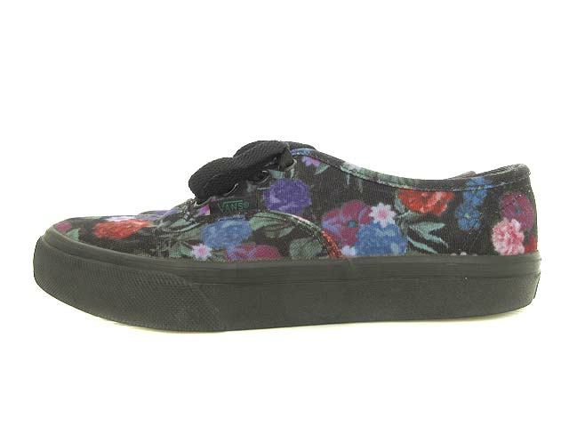 バンズ VANS × BEAMS BOY ビームスボーイ 別注 フラワー Authentic 23.0cm 2020AW ブラック スニーカー 靴 シューズ 花柄 レディース