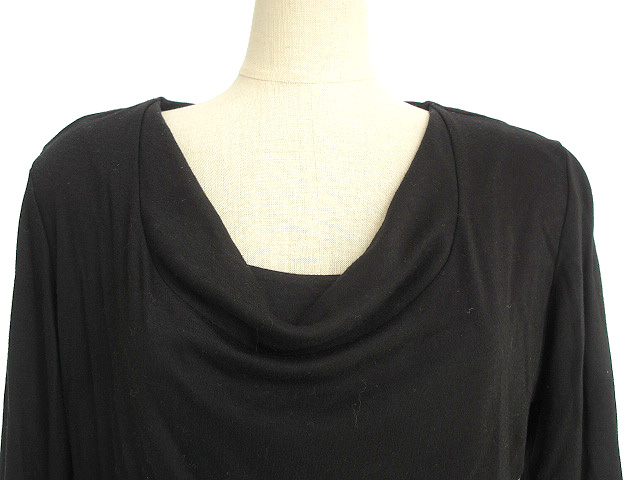 Vivienne Westwood 黒い長袖ドレープトップス Vivienne Westwood 黒い長袖ドレープトップス
