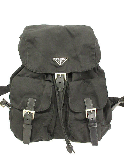 プラダ PRADA リュックサック ナイロン 1BZ677 黒 ブラック プラダ PRADA リュックサック ナイロン 1BZ677 黒 ブラック