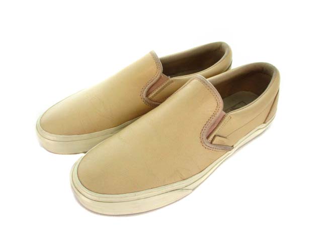 バンズ Vans Ultracush スリッポン レザー スニーカー Tan ベージュ 27 メンズ 051 2723 ベクトルパーク