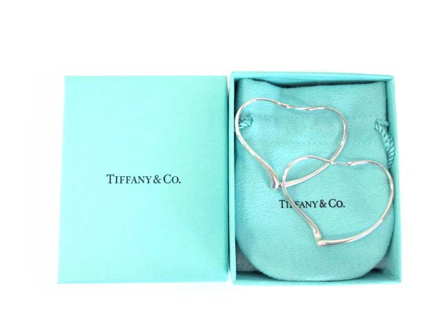 ティファニー TIFFANY & CO. オープンハート フープピアス ミディアム 