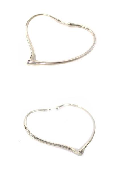 ティファニー TIFFANY & CO. オープンハート フープピアス ミディアム 