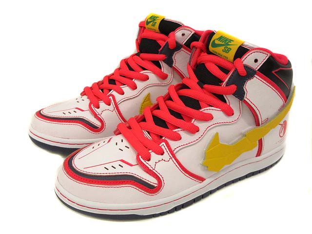 未使用品 ナイキ NIKE SB DUNK HI PRO QS GUNDAM UNICORN white 