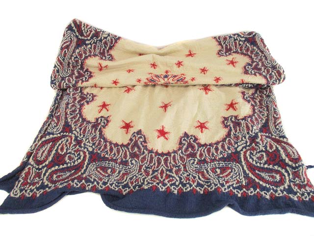 キャピタル kapital 縮絨 ストール バンダナ柄 マフラー 星  