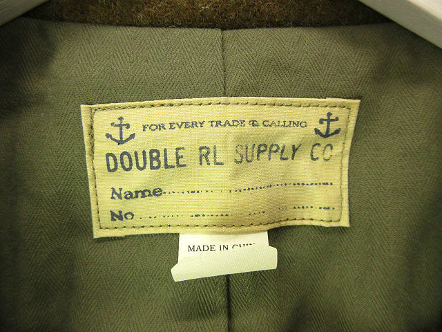 ダブルアールエル RRL Wool Twill Pea Coat ウールツイル