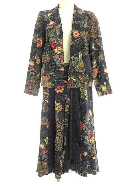 シセンドウ 詩仙堂 HITOSHI TAMURA ちりめん セットアップ ジャケット  