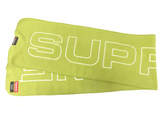 シュプリーム SUPREME Polartec Logo Scarf ポーラテック ロゴ 