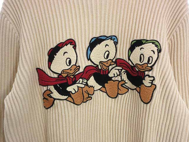グッチ GUCCI ディズニー Disney ニット プルオーバー M エクリュ 