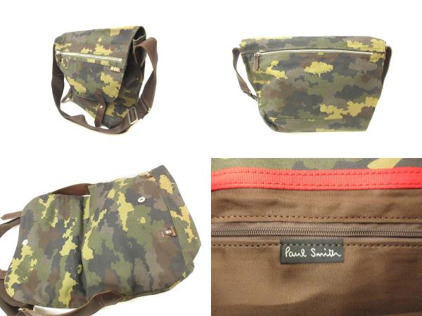 ポールスミス PAUL SMITH ショルダーバッグ 迷彩 カモフラージュ 