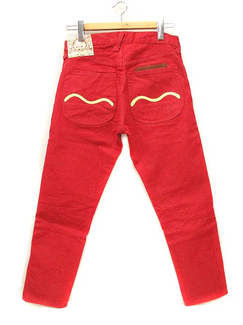 エヴィス EVISU 5500 カラーデニムパンツ YAMANE DELUXE ヤマネ レッド 