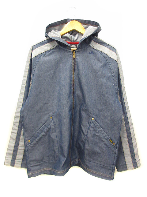 アディダス adidas デニムパーカー ジップアップ デニムジャケット 