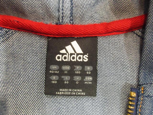 【新品未使用 】adidasオリジナルデニムパーカーM アディダス adidas デニムパーカー ジップアップ デニム