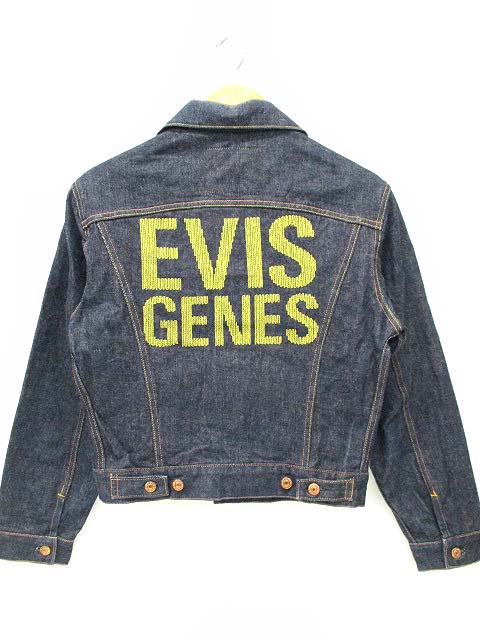 エヴィス EVISU 1557 デニムジャケット ジージャン 旧ロゴ バック刺繍 