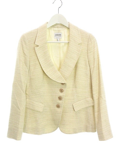 アルマーニ コレツィオーニ ARMANI COLLEZIONI ツイード ジャケット 44 