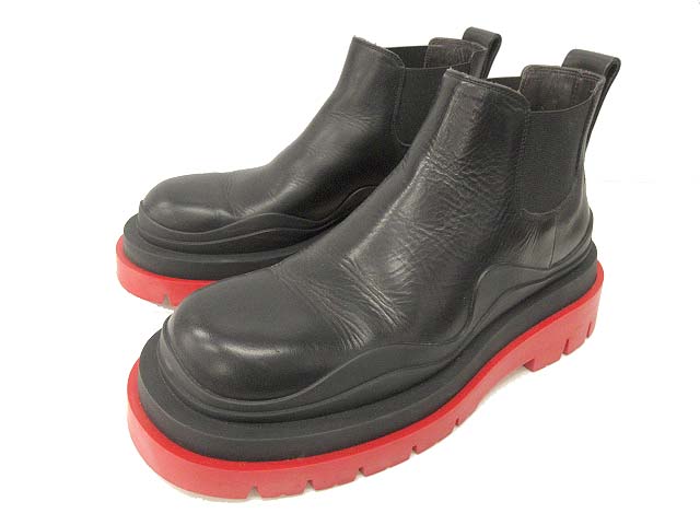 ボッテガヴェネタ BOTTEGA VENETA タイヤアンクルチェルシーブーツ 