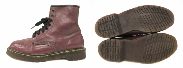 Dr. Martens ワインレッドレースアップシューズ ドクターマーチン DR.MARTENS 8ホール ブーツ レースアップ