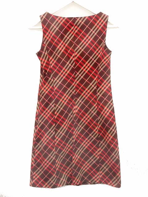 Burberry チェック柄 ノースリーブワンピース 36 Burberry チェック柄 ノースリーブワンピース 36