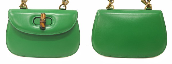 グッチ GUCCI バンブー 1947 スモール トップハンドルバッグ グリーン 