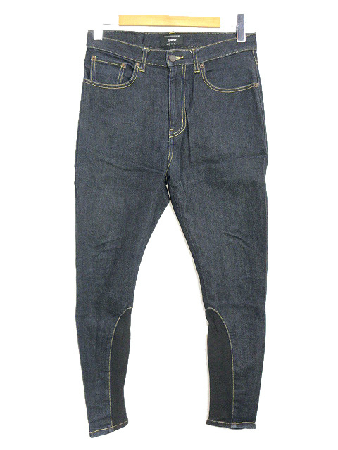 グラム glamb Poly denim ポリー デニム パンツ 1 インディゴ リブ 