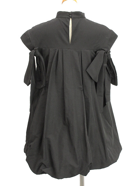 シーニュ Cygne Mei バルーン TOPS ブラック 黒 ブラウス バックリボン 
