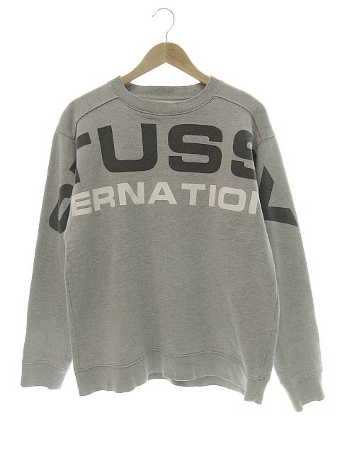 ステューシー STUSSY スウェット トレーナー ビッグロゴプリント 両面 