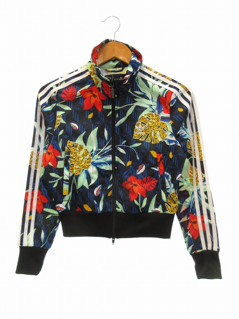 アディダス adidas フローラルプリントトラックジャケット ジャージ 