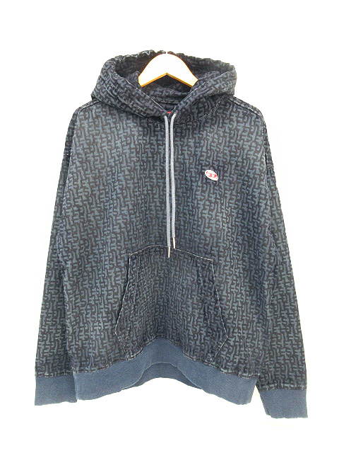 ディーゼル DIESEL メンズ パーカー スウェット デニム サステナブル 