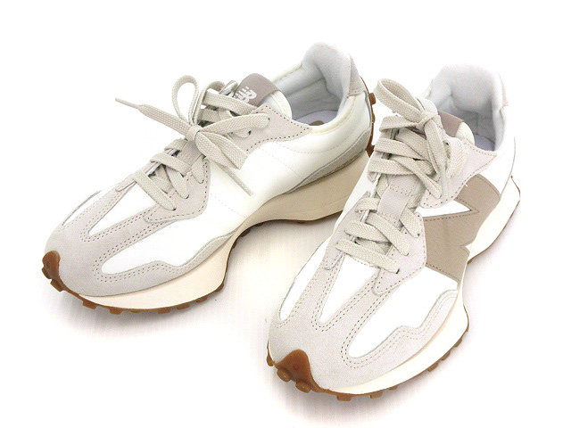 ニューバランス NEW BALANCE スニーカー 23.0cm ホワイト 白 ベージュ 
