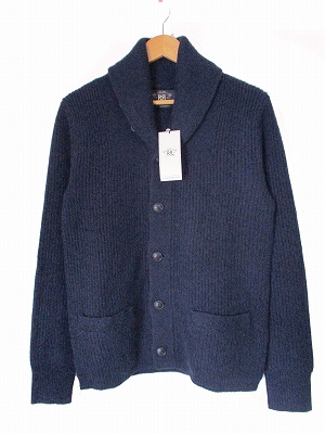 未使用品 ダブルアールエル RRL 22AW カシミヤ100% ショールカラー 