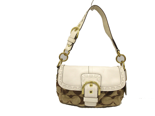コーチ COACH シグネチャー ショルダーバッグ 11888 ハンド ベージュ  