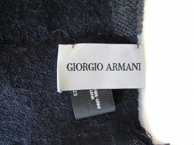 ジョルジオアルマーニ GIORGIO ARMANI マフラー ロゴ ウール